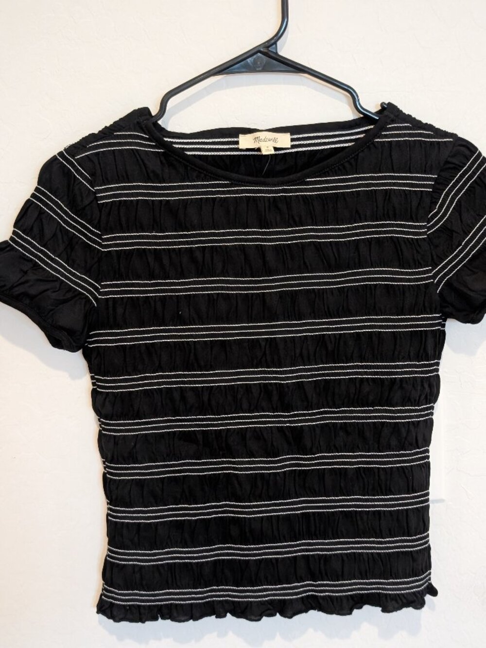 Madewell scrunchie top